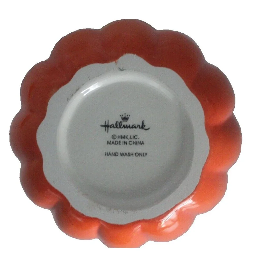 Hallmark Jack-O-Lantern Pumpkin Spider Candy Dish Cookie Jar Halloween Decor - Picture 7 of 7
